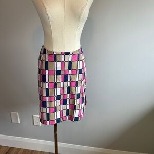 Golftini, Women's Monkey Business, Pink, Tan and Blue, Golf Skort SZ 8L